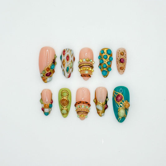 Maximalist Bangle Nails