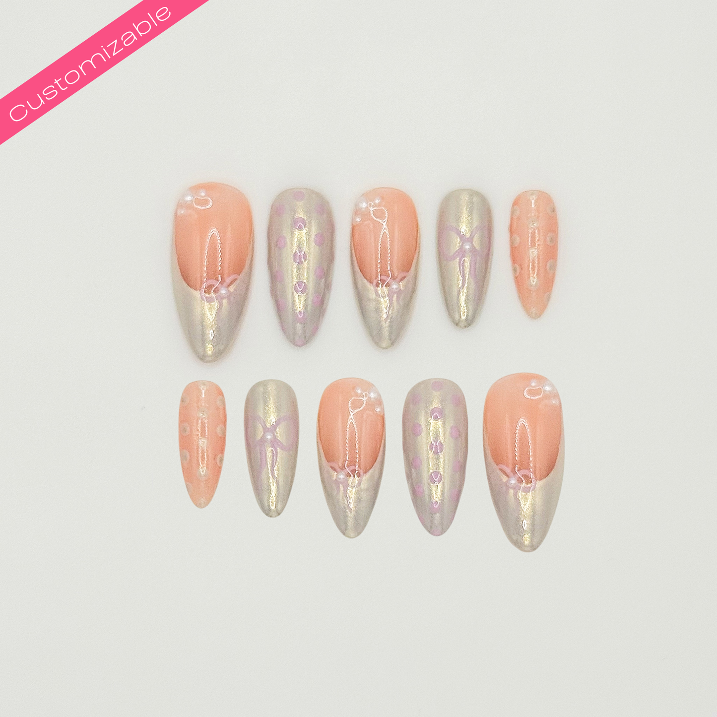 Chrome Polka Dots and Bows